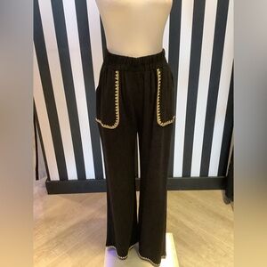 Wide Leg Pant w/ Stitching